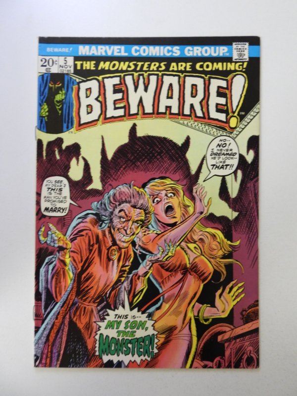 Beware! #5 (1973) VF- condition