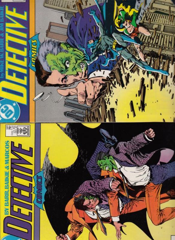 Detective Comics 2 book set #581-2 (Nov-87) NM- High-Grade Batman, Robin the ...