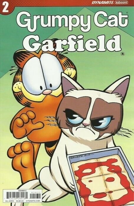 GRUMPY CAT GARFIELD #1 -3 COMPLETE SERIES OF 24 COVERS INCLUDING SIGNED COVER.