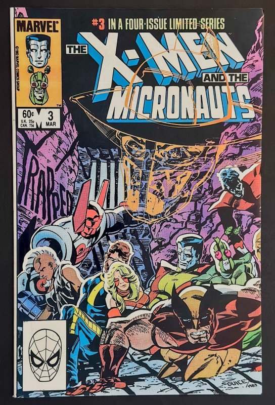 The X-Men and The Micronauts #1-4 (1984) Direct Ed - Complete Set all in NM!