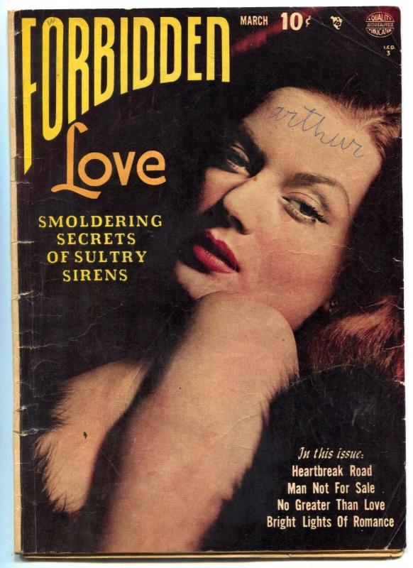 Forbidden Love #1 1950-Golden-Age Romance 1st Issue - Reed Crandall G/VG