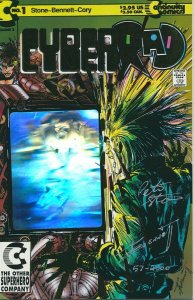 CYBERRAD #1 SIGNED BY PETER STONE CONTINUITY COMICS 1992 EB204