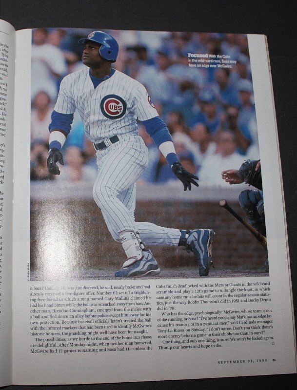 Mark Mcgwire Original Sports Illustrated Magazine September 