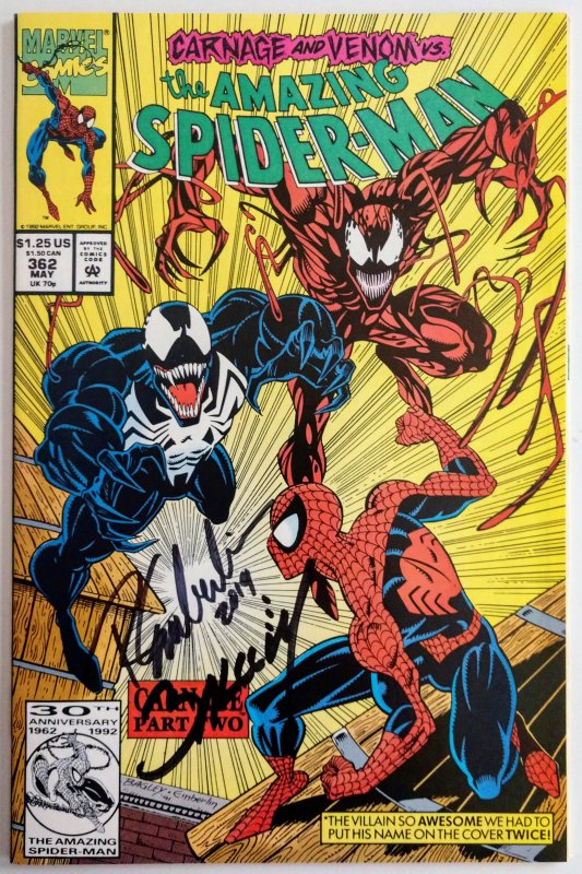 The Amazing Spider-Man #362 SS by Bagley and Emberlin (NM+)(1992)