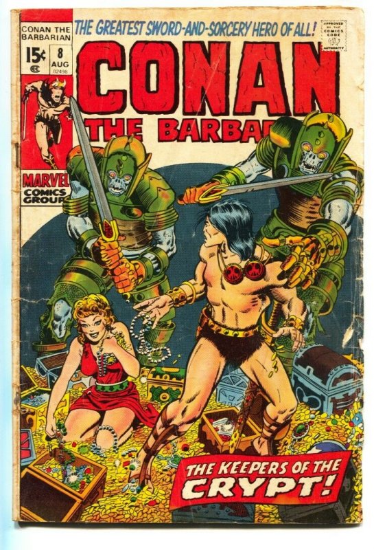 CONAN THE BARBARIAN #8 BARRY SMITH ROBERT E HOWARD 1971 g-