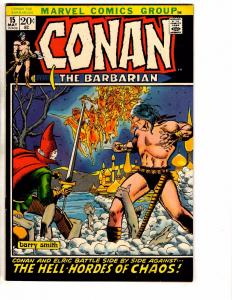Conan The Barbarian # 15 VF/NM Marvel Comic Book Barry Windsor Smith Art WI1