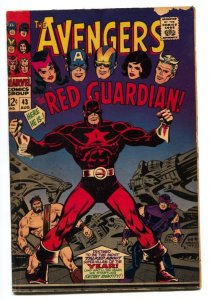 Avengers #43 RED GUARDIAN comic book 1967 Marvel G+