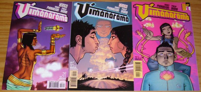 Vimanarama #1-3 VF/NM complete series - grant morrison - hindu? vertigo comics