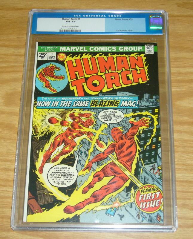 Human Torch #1 CGC 8.5 bronze age marvel comics - sal buscema - september 1974