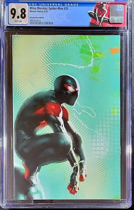 ?? Miles Morales Spider-Man #25 ? CGC 9.8 Dell'Otto Virgin Variant IGC  LE800