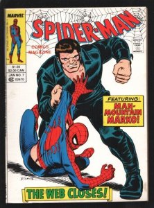 Spider-Man Comics Magazine #7 1988-The Shocker appears-John Romita art-Digest...