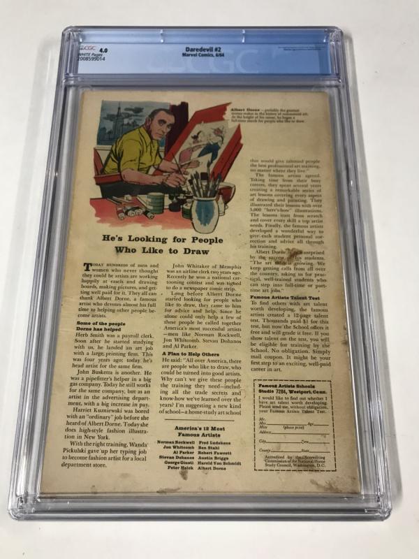 Daredevil #2 CGC 4.0