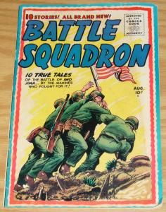 Battle Squadron #3 VG august 1955 - flag at iwo jima cover - marines - key war 