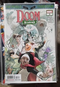 DOOM ACADEMY  # 3  2025  marvel DISNEY ONE WORLD UNDER DOOM