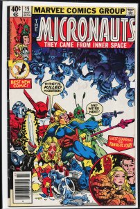 Micronauts #15 Newsstand Edition (1980) Micronauts