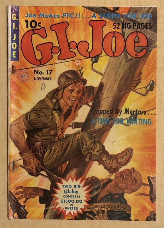 GI Joe #17 VG- 3.5 Ziff Davis 1952 Painted Cover