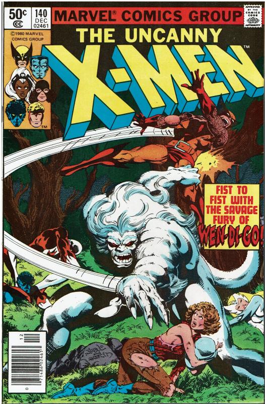 X-Men #140,9.0 or better, Classic Wendigo Cover