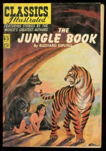 Classics Illustrated #83 HRN 85 1951- Jungle Book Kipling 1st edition VG