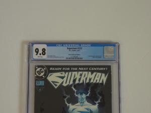 Superman #123 CGC 9.8; Glow-in-the-dark cover!! New powers, new costume!!