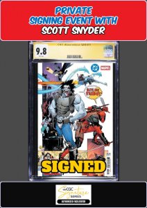 BATMAN DEADPOOL #1 SEAN MURPHY CGC SS 9.8 SCOTT SNYDER PRIVATE SIGNING PRESALE
