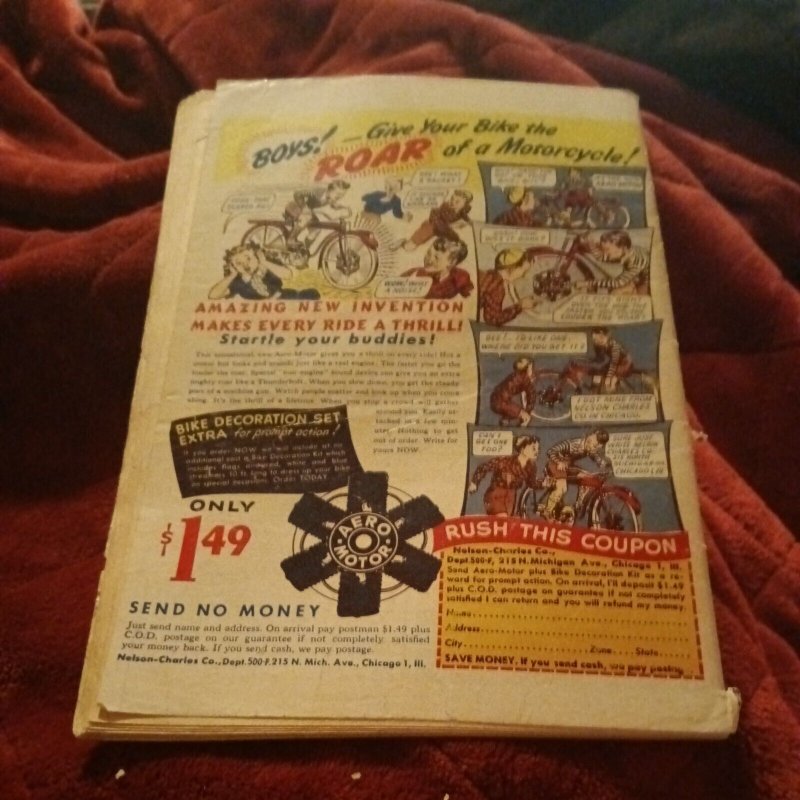 ALL SPORTS COMICS #3 Tom Molineaux Last Issue Golden Age Hillman 1949 magazine