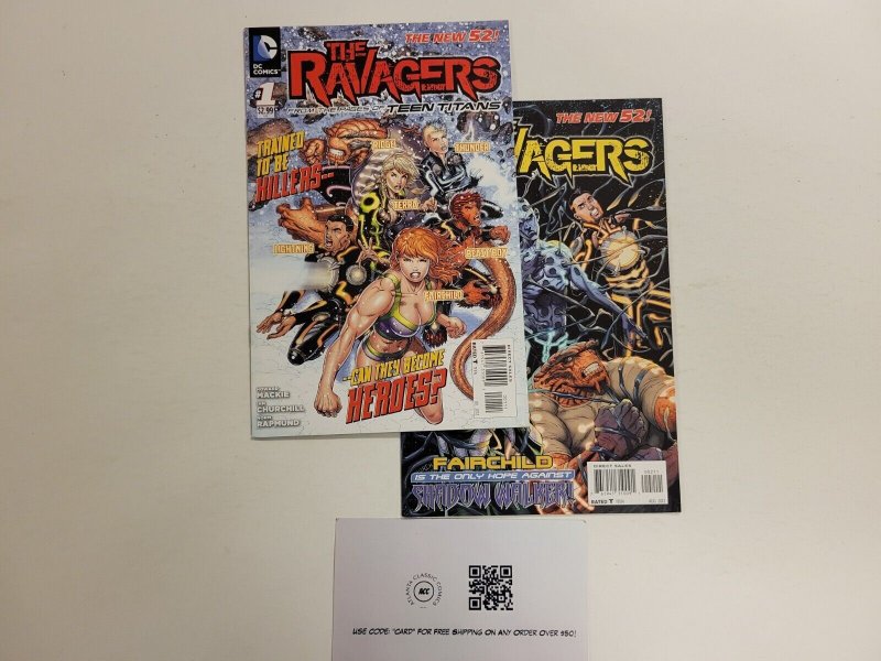 2 Ravagers DC Comic Books #1 2 New 52 85 TJ5