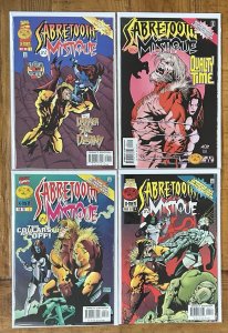 Sabretooth And Mystique #1,2,3,4 NM Set X-Men 1996