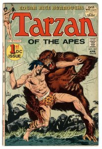 Tarzan of the Apes # 207  1st DC Issue Origin Retold  Classic Kubert Cover VF