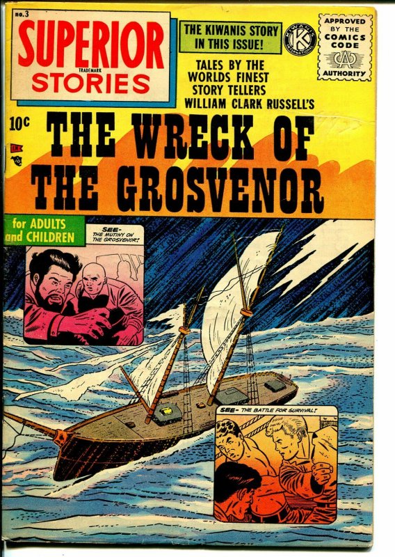 Superior Stories #3 1955-Nesbit-Wreck of The Grosvenor-Pete Morisi-Kiwanis-FN+