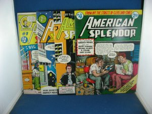 AMERICAN SPLENDOR 1-4 COMPLETE VF+ FIRST PRINTS PEKAR CRUMB 1976-1979