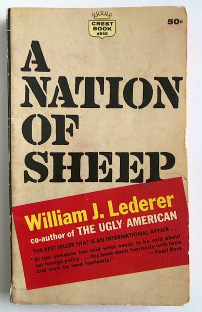 A nation of sheep, PB, Lederer,144p, Good-see pics