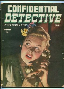 CONFIDENTIAL DETECTIVE CASES December 1944-MURDERED-DEATH-MOBSTERS VG