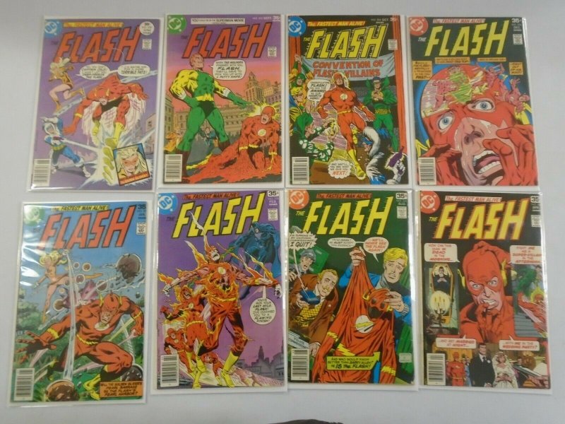 Flash lot 8 different 35c covers from #250-260 avg 5.0 VG FN (1977-78 1st Series