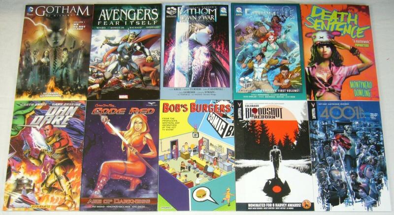 Wholesale lot of (25) TPBs - marvel/dc/more  spider-man blue - (value: $391.77)