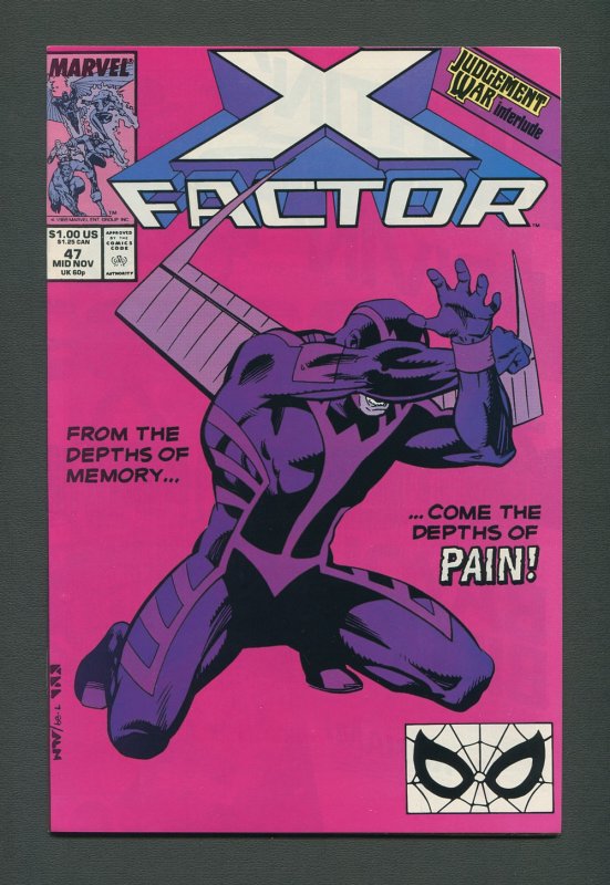 X-Factor #47  /  9.4 NM   / November 1989