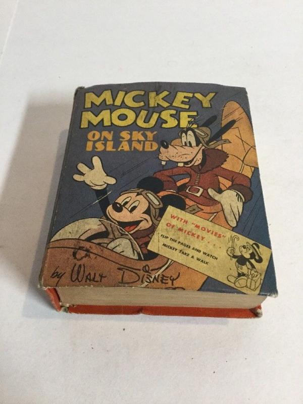 Mickey Mouse On Sky Island Fn Fine 6.0 Big Little Books 1417