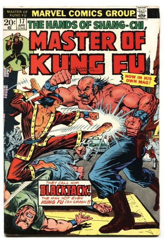 Master of Kung Fu #17-1974 comic book-Blackjack issue VF