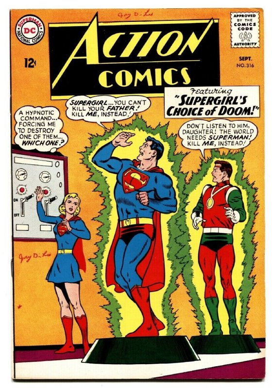 ACTION COMICS #316 comic book 1964-Superman-Supergirl cover  VF-