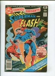 DC PRESENTS #1 (7.0) SUPERMAN & THE FLASH CHASE TO THE END OF TIME 1978