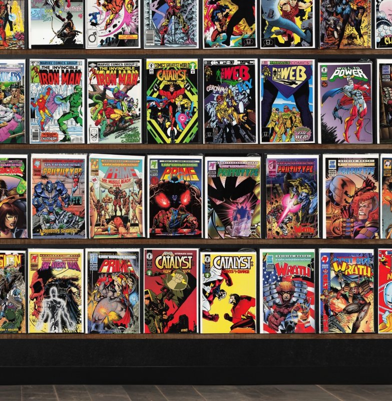 Huge Lot 150+ Comics with Iron Man, Will To Power, Prototype, Prime & More!