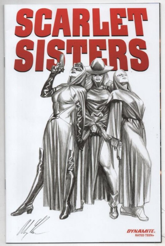 SCARLET SISTERS #1 D Variant 1:10, NM-, Alex Ross, 2022, Dynamite