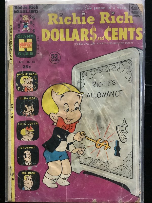 Richie Rich Dollars and Cents #58