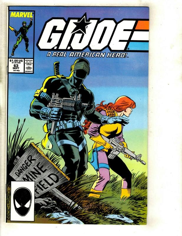 Lot of 12 GI Joe Comic Marvel 63 64 65 66 67 68 69 70 71 72 73 74 Snake Eyes DS1