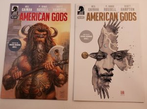 American Gods #1 first print and #1 David Mack Variant Dark Horse 2017