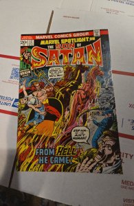 Marvel Spotlight #12 (1973)from he'll he came..1st son of son of Satan.a...
