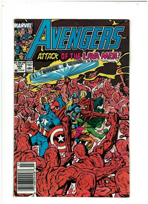 Avengers #305 VG 4.0 Newsstand Marvel Comics 1989 John Byrne 71486024583