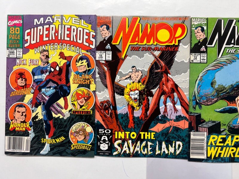 4 Marvel Comics Marvel Holiday # 1+Namor # 13 15+Marvel Super-Heroes # 4 22 JS46