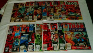 Thor V1 #389,392-397,399,400, ++ 432-450 DeFalco/Frenz, comic book lot of 39