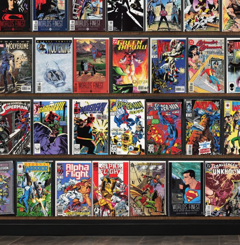 Huge Lot 130+ Comics with Adventures Of Superman, Wolverine & More!