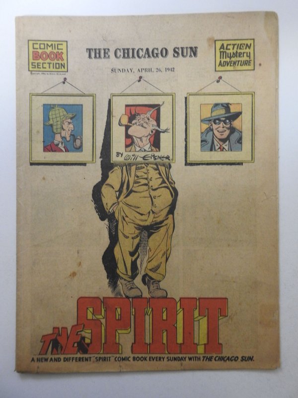 The Spirit #100 (1942) Newsprint Comic Insert Rare!